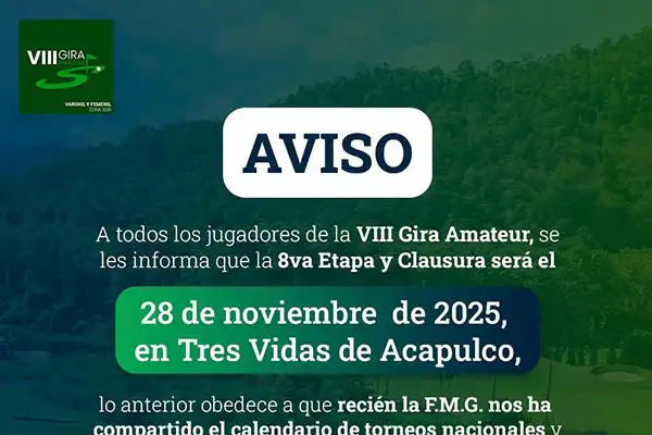 VIII Gira Amateur de Adultos Aviso